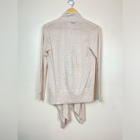 525 AMERICA ZIP FRONT DRAPEY CARDIGAN CASHMERE BLEND QUIET LUXURY - Picture 9 of 10